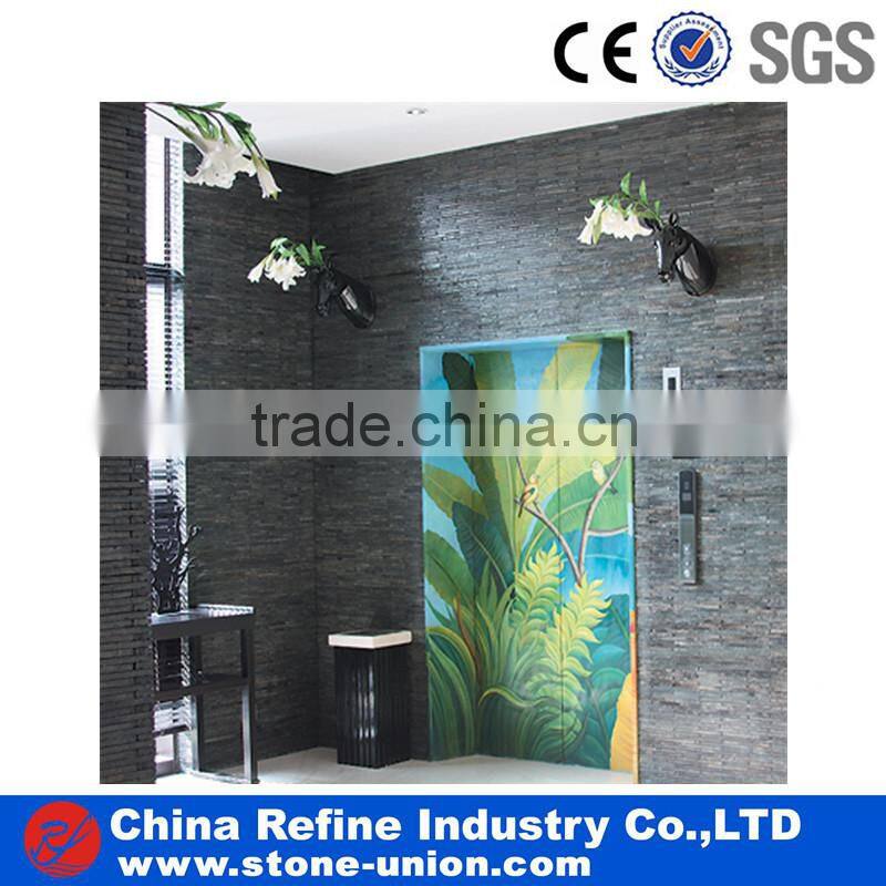 Natural flamed basalt stone