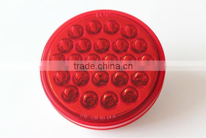 LED 4" round back up light stop turn tail light