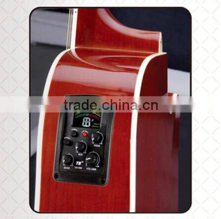 41" dreadnought quilted maple solid wood acoustic guitar with pickup