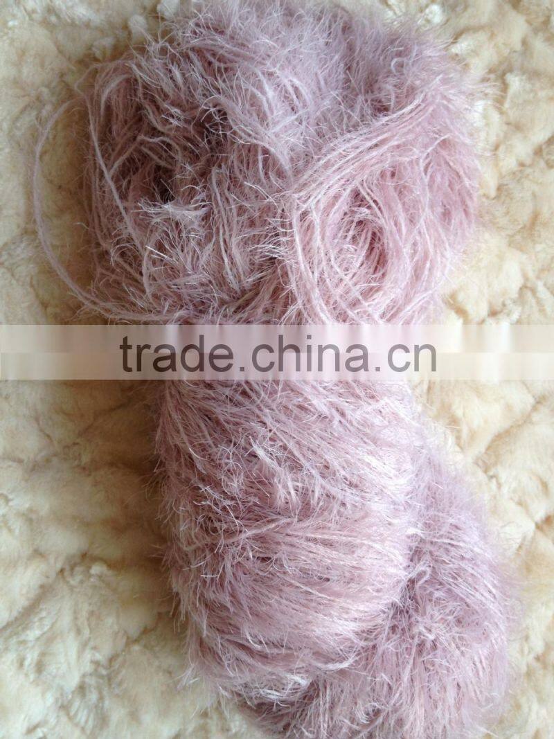 100%nylon feather fancy yarn pattern for knitting scarf