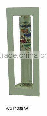 China Manufacture Triangular Wooden Frame Galileo Thermometer