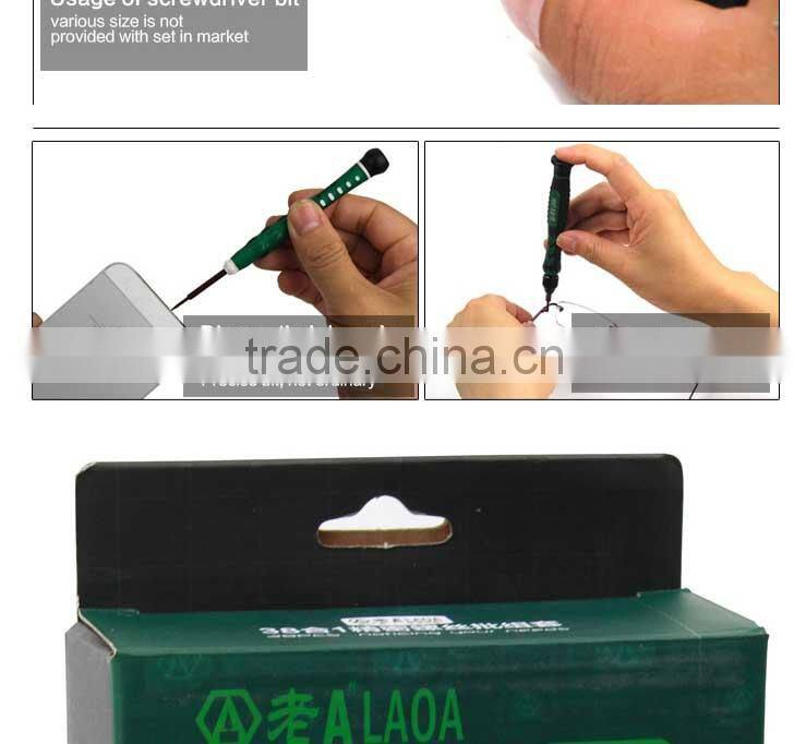 LAOA 38 in 1 high precise screwdriver set for repair cellphone clock laptop