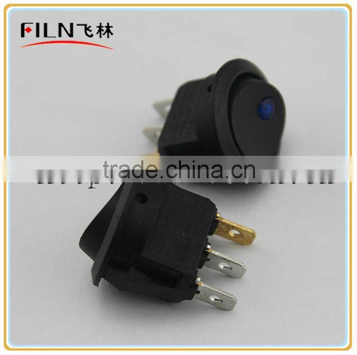 FILN blue 12V led Nylon ON OFF KCD1-2 rocker switch