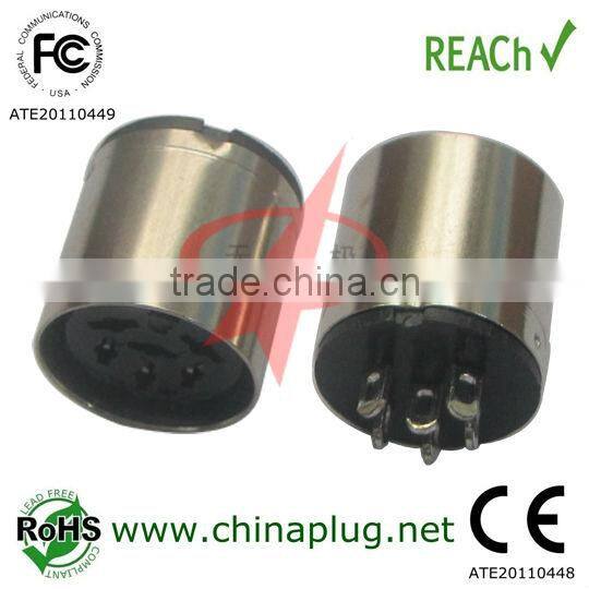 big din13 pin connector dc female socket