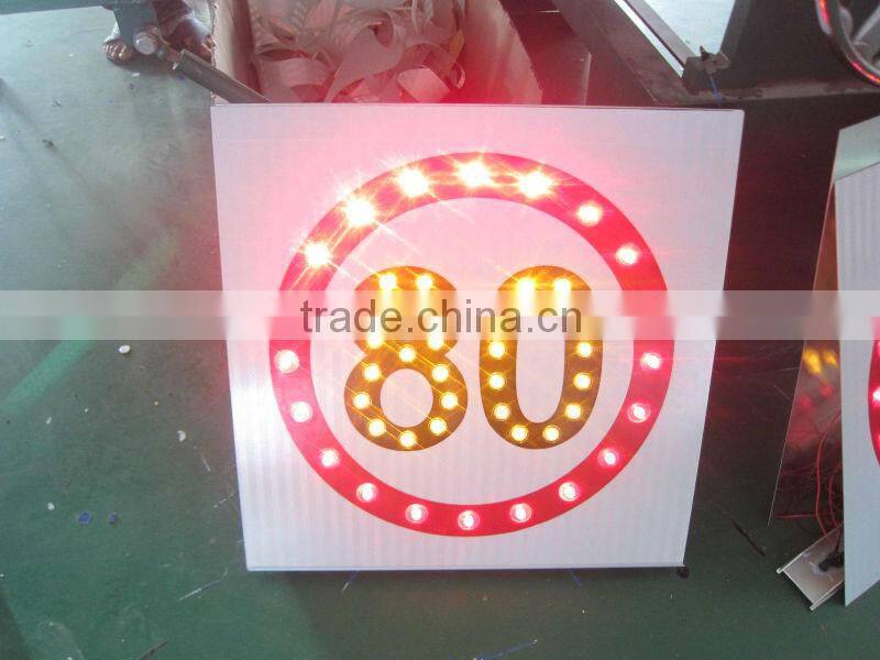 Traffic road high reflective Solar Traffic Sign for speed limit