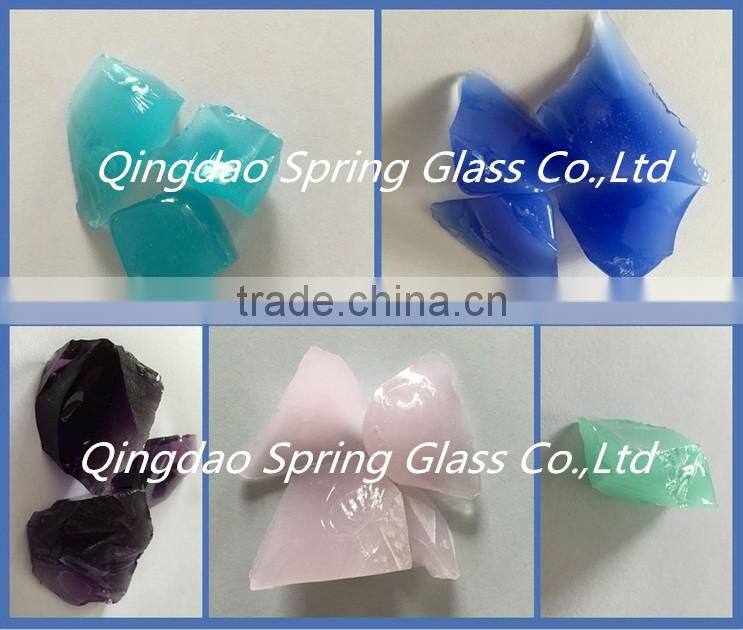 Cambridge blue landscaping glass mulch