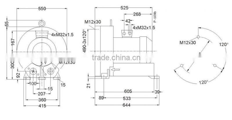 2RB910 H07 8.5KW Ring blower
