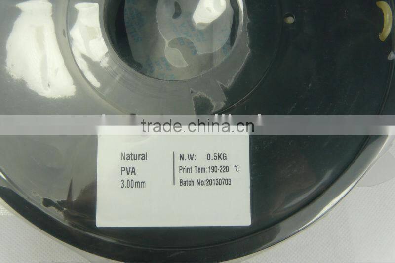 Natural Color 1.75mm PVA Water Soluble 3D Printer Filament 0.5kg/1kg