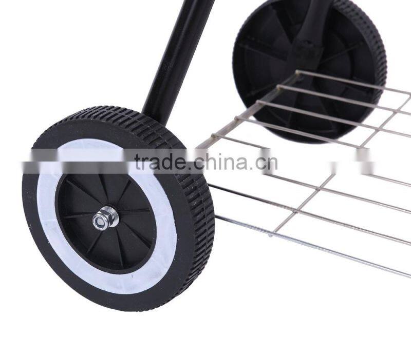 Attractive portable balcony bbq grill with wheel