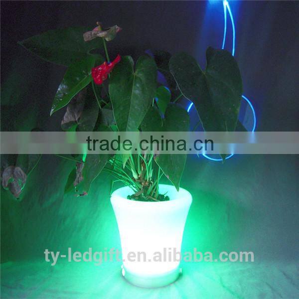 modern led flowerpot lighting plastic led flowerpot light outdoor