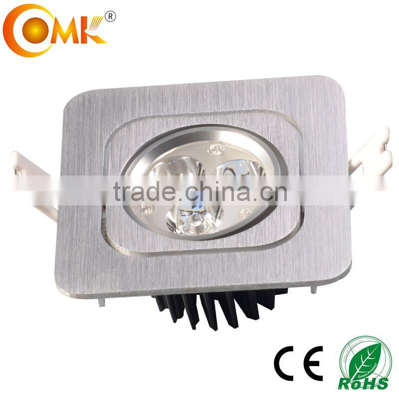 zhongshan city light 3*3W square commercial led lights bbq grill led