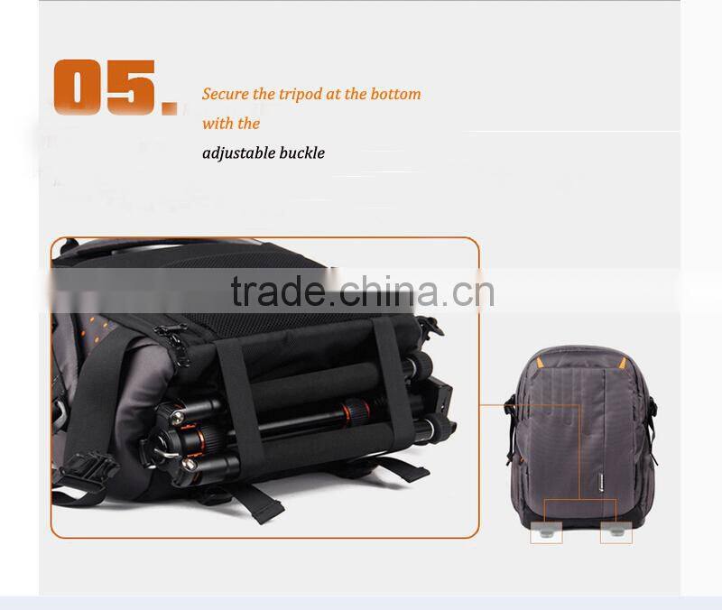 Besnfoto Light Grey Multi-fonction dslr camera backpack laptop bag for dslr laptop tripod