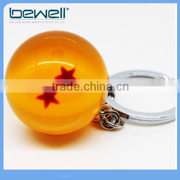 Dragonball Z Stars Crystal Glass Ball key chain Personalized