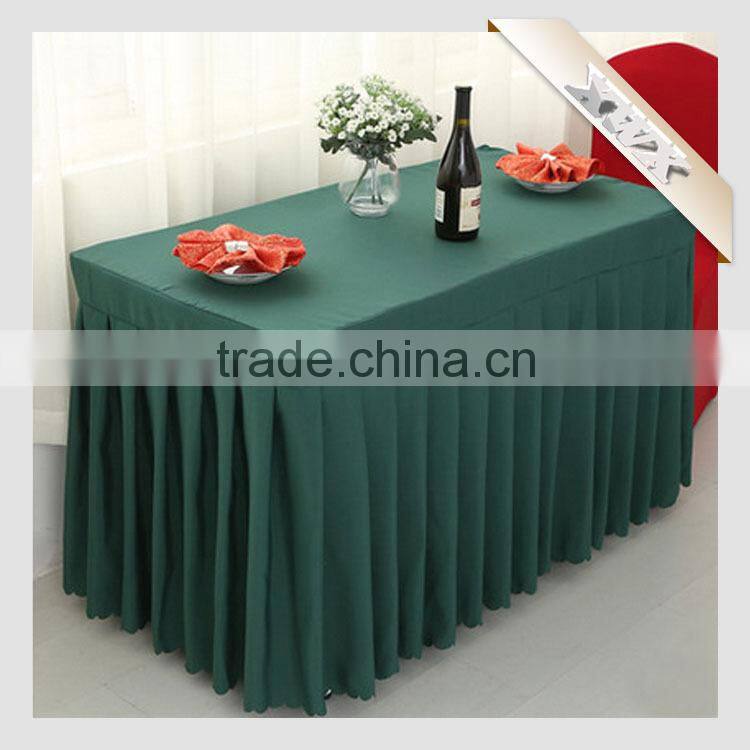 2015 Cheap and Hot Sale 100%Polyester Banquet White Table Cloth