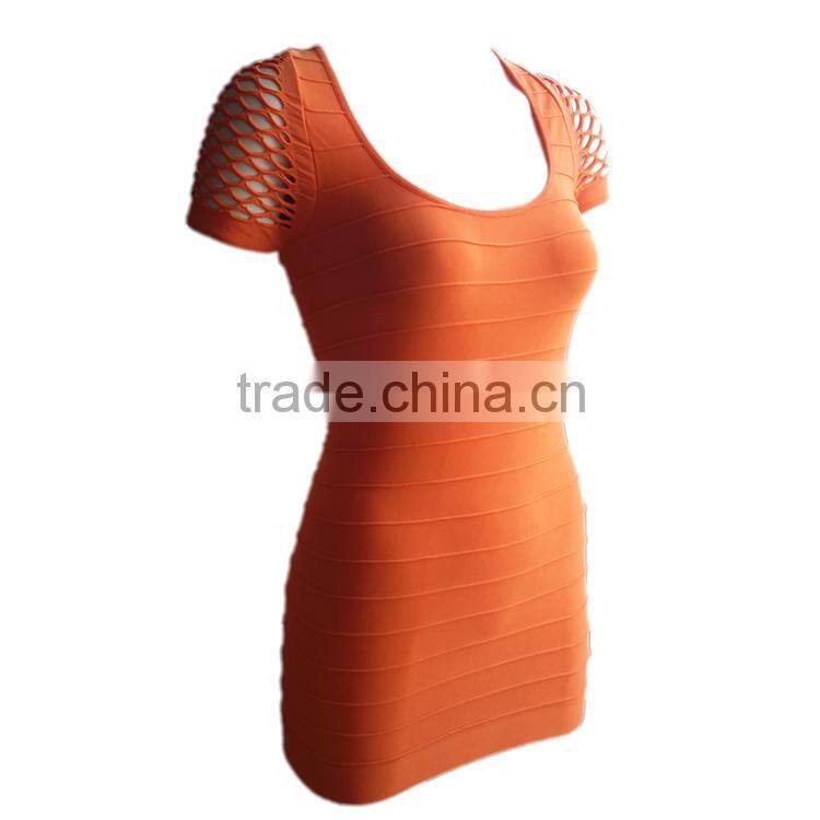 New Fashion Women Casual Dress With Mesh