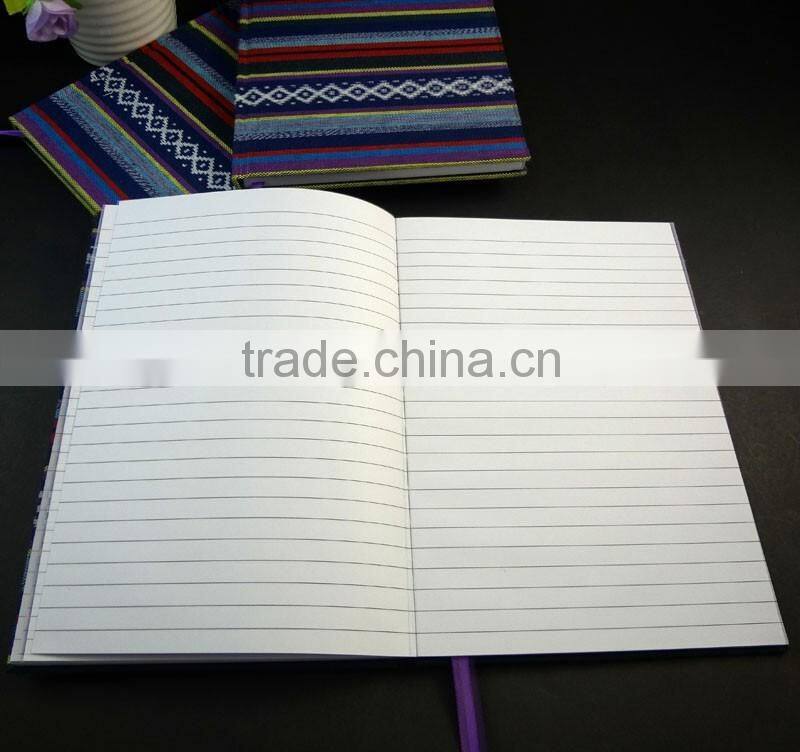 fashion color stripe canvas write note book