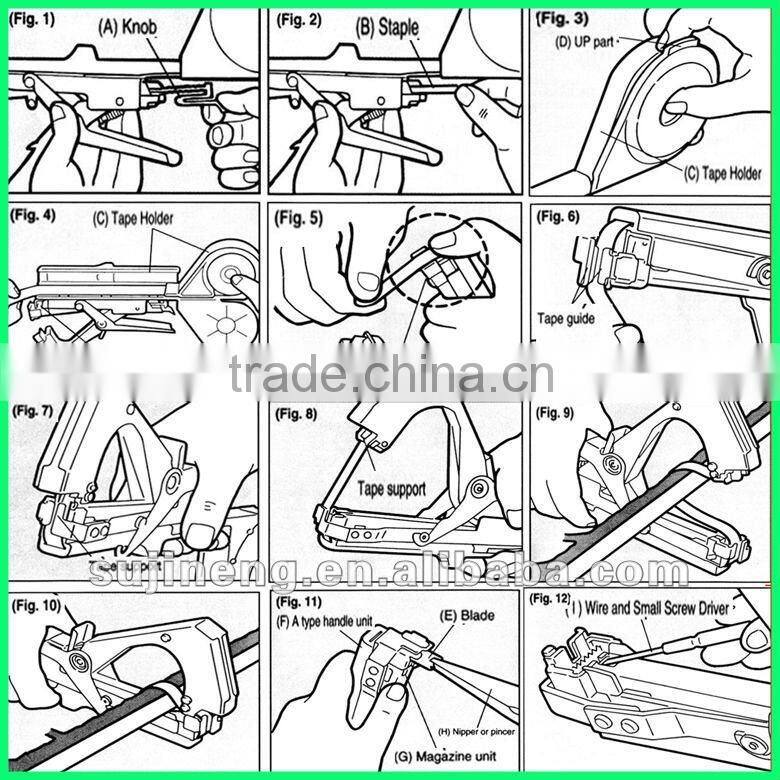 Hand held tying tools tapetool