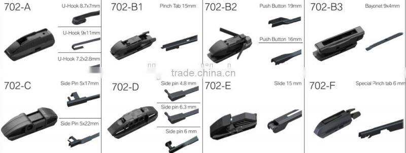 Best selling Natural Rubber Refill Universal car windshield wiper blade