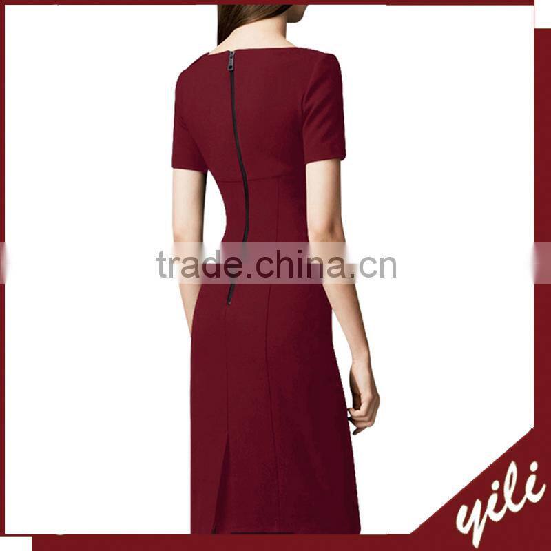 new european fashion women bandage dress with button shoulder
