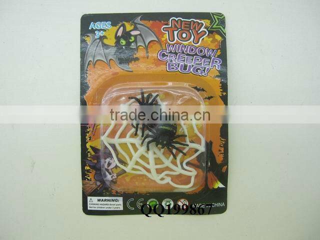 Funny yuck toy spider webs with spider