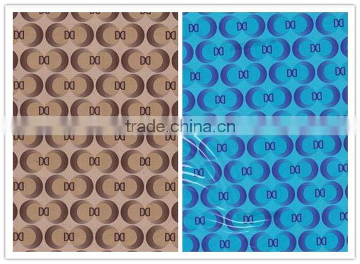 Letter D design of PET film for synther textile