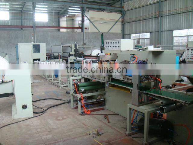 Full-automatic toilet paper and kitchen towel converting machine