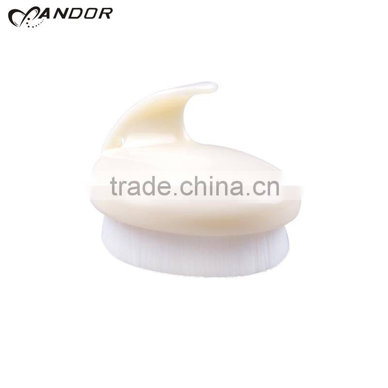 White jade color detachable long plastic handle woman body back brush