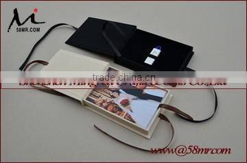 Foldable Fabric Special Paper USB Photo Packaging Gift Box
