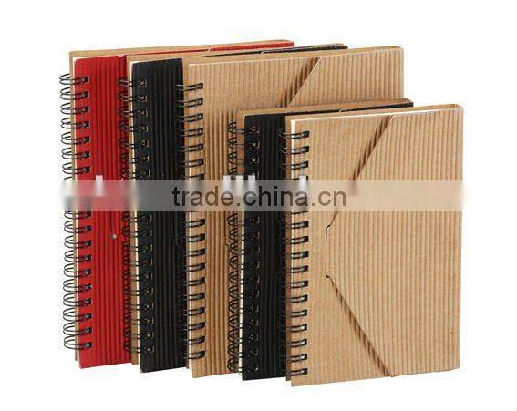 New notebook with hard corrugated paper cover