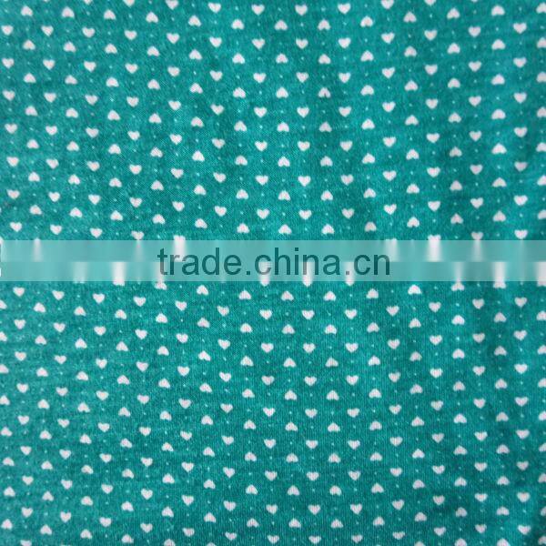 96% Poly spun 4% spandex knitted print fabric for underwear