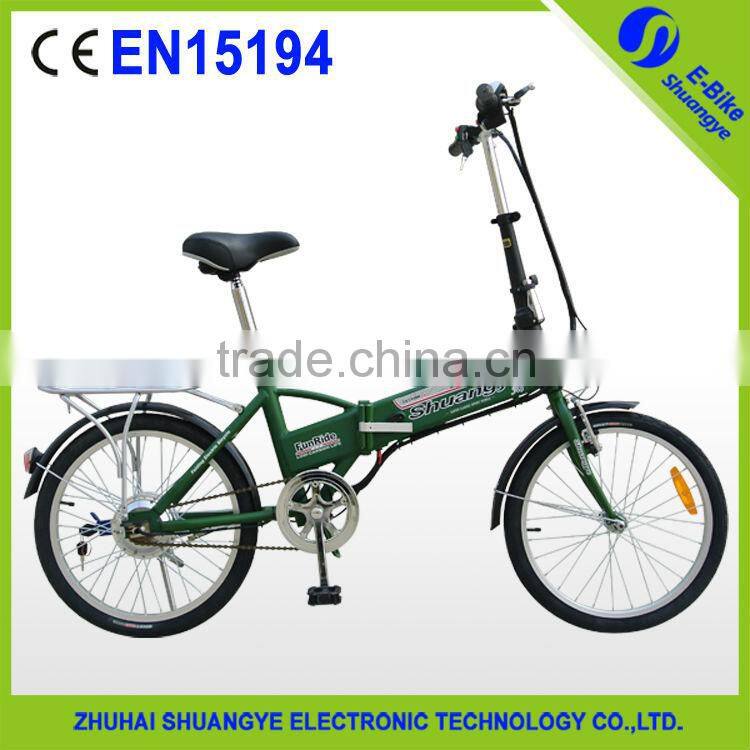 2015 14"36V lightweight foldable electric bike ce factory