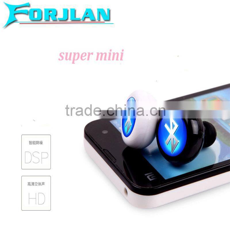 v4.0 super mini bluetooth earphone in-ear handfree bluetooth single earphone for driver