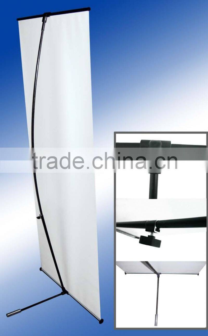 Economic L display banner for advertising