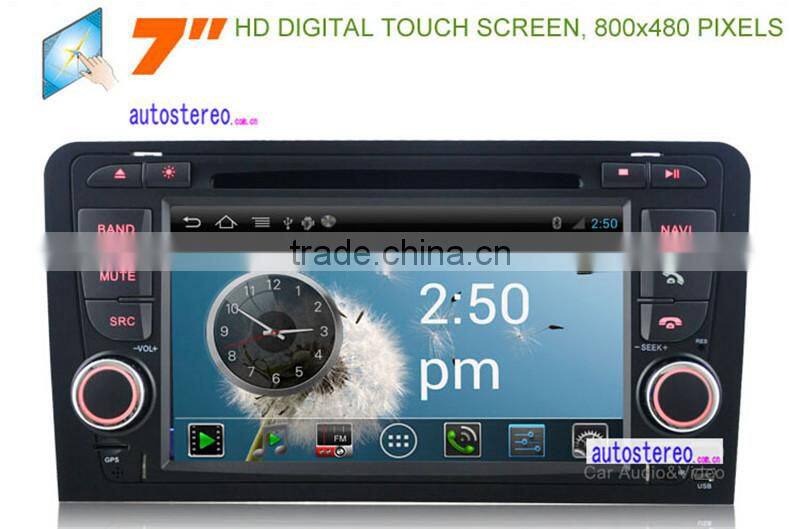7 inch Android 4.0 Stereo for Audi-A3 S3 Car GPS Satnav Navigation mp3 player Headunit Stereo car dvd player