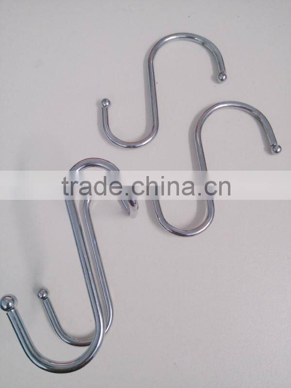 High quality stainless steel bulk S hook with different size / S shape hook for hanging / metal S hooks for hanging