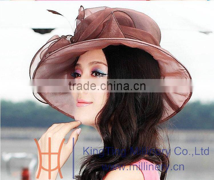 2014 Women Brand Organza Hat