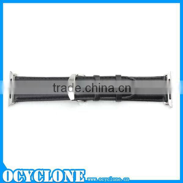 Top leather wristlet for apple watch accessory