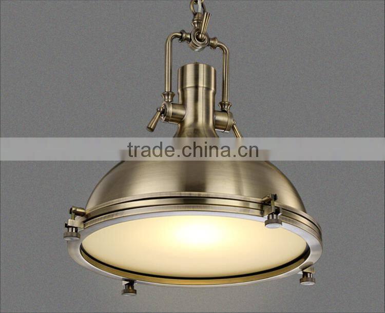 Roberts Loft Indusctrial pendant Light Chrome/Brass/Black Color Iron Pendant Lights