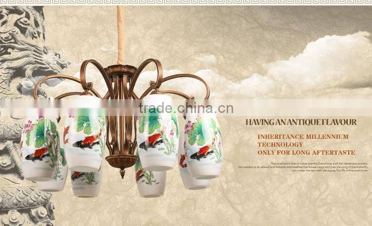 LED Ceramic Chandelier Light Pendant LED Light 8 Head LED Lighting