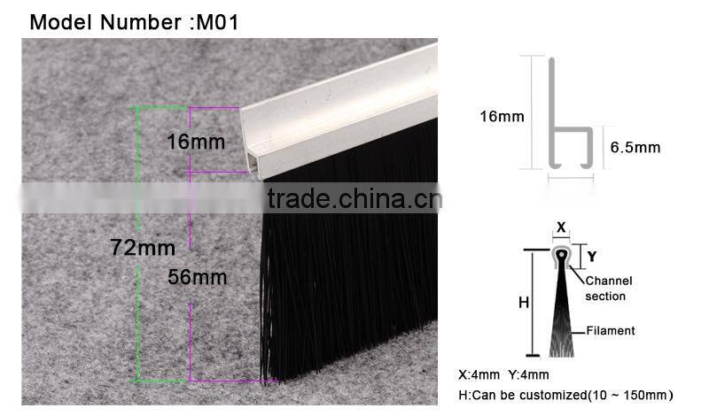 Escalator Strip Brush Elevator Lift Brush Elevator Lift System