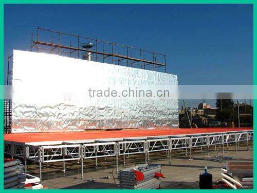 Portable aluminum stage for dance performance