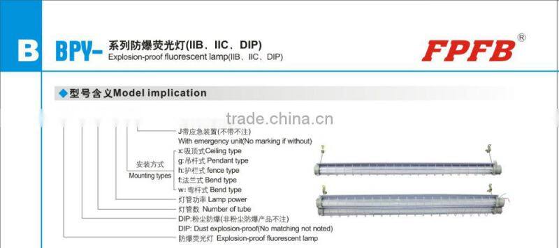 BPY Cheap fluorescent lamp 18W 36W LED Emergency Explosion Proof Light