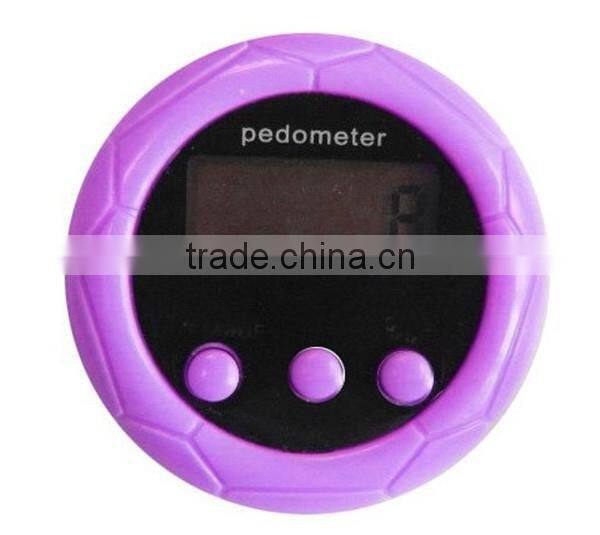 Single Function Round Football Shape Digital Pedometer Step Counter Pedometer Simple Mini Pedometer