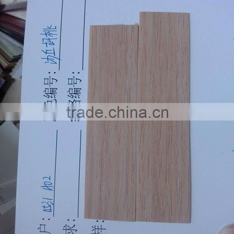 wood grain pvc edge veneer in China