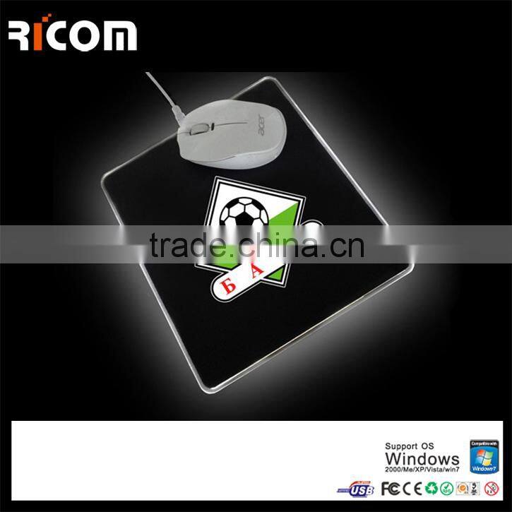 high quality LED glowing mouse pad,LED lighting mouse pad,illuminated mouse pad--MP225--Shenzhen Ricom