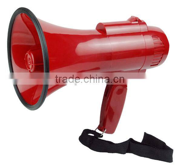 Security outdoor megaphone with record