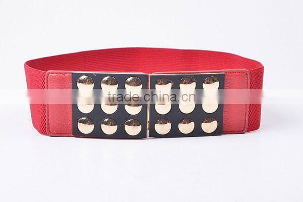 Fashion 2015 Elastic Waistband PU Leather Ending