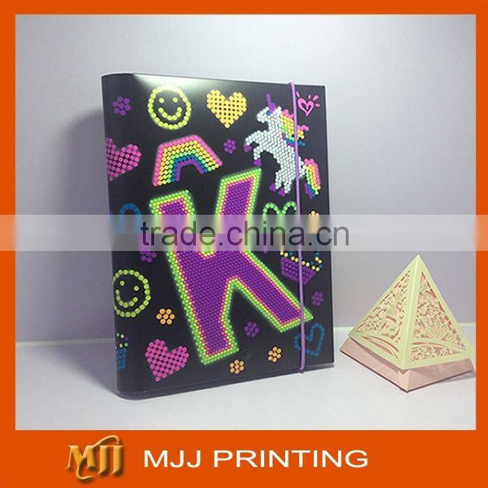 School supply PP cover spiral notebook Wire O diary book with plastic PP cover