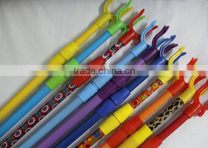 Telescopic cover metal handle with Cloth hanger fork in high quanlity