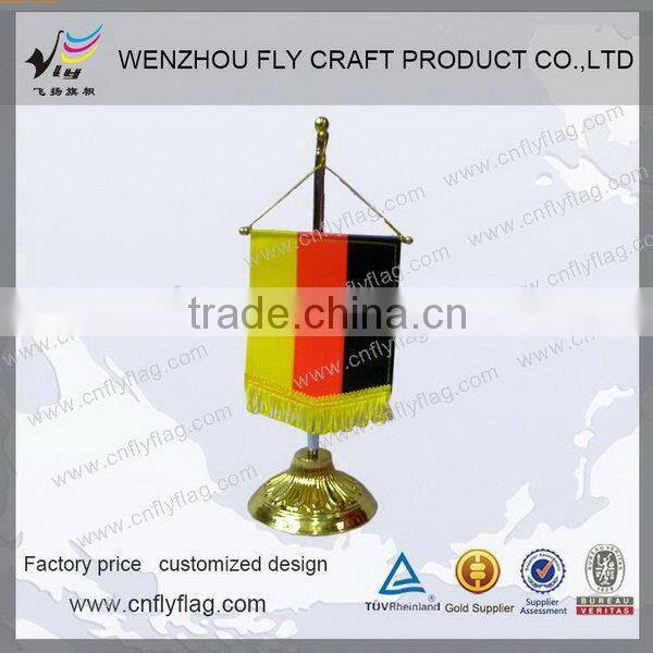 Modern promotional custom table top flag stand